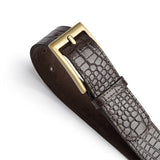 DEPECHE Fashion Favourites croco bælte i skind Belt 265 Brown Croco