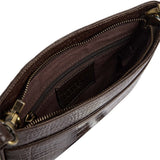 DEPECHE Fashion Favourites croco clutch i skind Clutch 265 Brown Croco