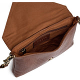 DEPECHE Fashion Favourites croco clutch i skind Clutch 326 Cognac Croco