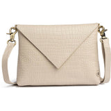 DEPECHE Fashion Favourites croco clutch i skind Clutch 325 Sand Croco