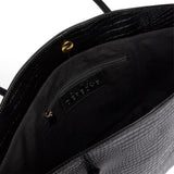 Fashion Favourites croco shopper i skind / 17112 - Black Croco - DEPECHE