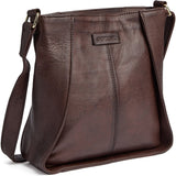 Feminin skind crossover taske / 17116 - Coffee - DEPECHE
