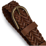 DEPECHE Flettet bælte Belt 014 Cognac