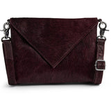 Hair - on skind clutch / 16798 - Ox Blood - DEPECHE