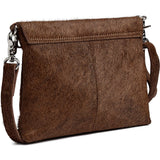Hair - on skind clutch / 16798 - Walnut - DEPECHE