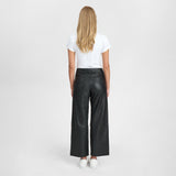HW Regular fitting Boa læderbukser / 51142 - Black - DEPECHE