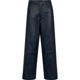 HW Regular fitting Boa læderbukser / 51142 - Midnight Blue - DEPECHE