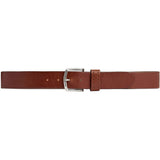 DEPECHE Jeansbælte i skind med hulmønster Belt 014 Cognac