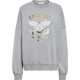Jill sweatshirt i loose fit / 100392 - Light Grey Washed - DEPECHE