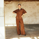 Julia ruskindsbukser / 51362 - Wood - DEPECHE