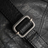 Klassisk bumbag i blødt vasket læderkvalitet / 10354 - Black - DEPECHE