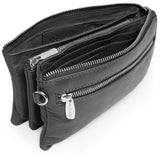 DEPECHE Klassisk lille taske/ clutch i blødt læder Small bag / Clutch 099 Black