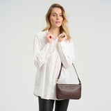 DEPECHE Klassisk skind skuldertaske Shoulderbag / Handbag 106 Coffee
