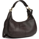 DEPECHE Klassisk skuldertaske i kalveskind Shoulderbag / Handbag 033 Mocca