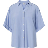 Depeche Clothing Kortærmet oversize Fay skjorte Shirt 029 Blue