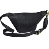 DEPECHE Læder bumbag i klassisk design Bumbag 154 Black/Brass