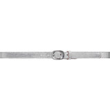 DEPECHE Læderbælte i klassisk look Belt 098 Silver