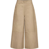Depeche leather wear Lauren 7/8 dels skindbuks Pants 177 Cream