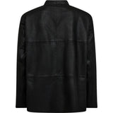 Line feminin læderskjorte / 51294 - Black - DEPECHE