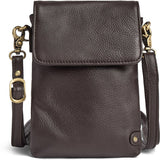 DEPECHE Mobiltaske i blødt læder Mobilebag 033 Mocca