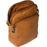 DEPECHE Mobiltaske i blødt vintage look skind Mobilebag 014 Cognac