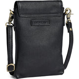 DEPECHE Mobiltaske i blødt læder Mobilebag 154 Black/Brass