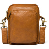 DEPECHE Mobiltaske i lækker skindkvalitet Mobilebag 014 Cognac