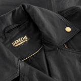 Moderne Leah biker læderjakke med flotte detaljer / 50854 - Black/Gold - DEPECHE