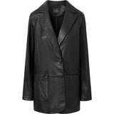 Depeche leather wear Must-have Maya læderblazer jakke i blød kvalitet Blazer 099 Black