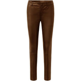 Depeche leather wear Musthave RW Caroline chino læderbuks i strækkvalitet Pants 008 Chocolate