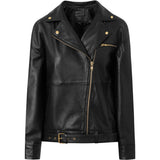 Nana cool biker skindjakke i en blød kvalitet / 50736 - Black - DEPECHE