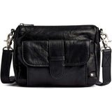 DEPECHE Powerfield crossbody i lammeskind Cross over 099 Black