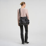 DEPECHE Powerfield shopper i lammeskind Shopper 099 Black