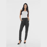 Depeche leather wear Moderne Carrie RW skindbuks med loose fitting Pants 099 Black (Nero)