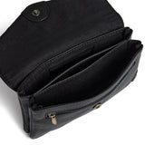 DEPECHE Pung/bæltetaske i blødt læder og tidløst design Purse / Credit card holder 154 Black/Brass