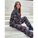 Rosa camouflage bukser / 100184 - Khaki Printed - DEPECHE
