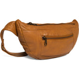 DEPECHE Rummelig læder bumbag Bumbag 014 Cognac