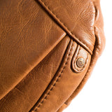 DEPECHE Rummelig læder bumbag Bumbag 014 Cognac
