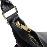 DEPECHE Rummelig skuldertaske i flot skindkvalitet Shoulderbag / Handbag 099 Black