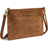 Ruskind clutch/crossover med nittedetaljer / 16948 - Caramel - DEPECHE