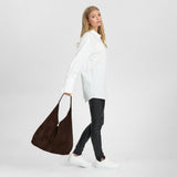 DEPECHE Ruskindsshopper Shoulderbag / Handbag 008 Chocolate