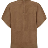 Sandra ruskindsbluse / 51342 - Mud - DEPECHE