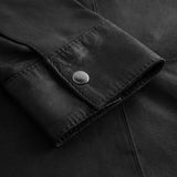 Depeche leather wear Sharon skindskjorte Shirt 099 Black