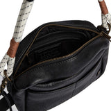 Skind crossover med boho rebrem / 16910 - Black - DEPECHE