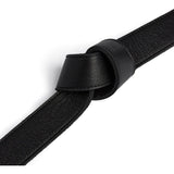 Skindbælte med fletspænde / 17052 - Black/Brass - DEPECHE