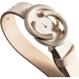 Smalt bælte med smukt spænde / 14196 - Sand/Gold - DEPECHE