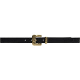 Smalt ruskindsbælte / 17422 - Black/Brass - DEPECHE