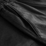 Smart Elena over - knee lædernederdel / 50928 - Black - DEPECHE