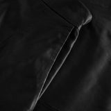 Depeche leather wear Smuk Elinor lædernederdel med elastik på bagsiden Skirt 099 Black