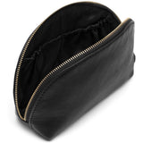 DEPECHE Smuk kosmetiktaske i blødt skind Accessories 099 Black